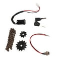 thumbnail image 2 of Bike Chainand Sprocket Set,Electric Bike Sprocket Chain Tooth Sprocket Link Bike Chain Built for Professionals, 2 of 8