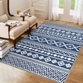 thumbnail image 7 of EastVita Area Rugs Carpets Washable Area Rug,Geometric Bohemian Living Room Rugs for Kitchen Bedroom blue 5*7ft, 7 of 7
