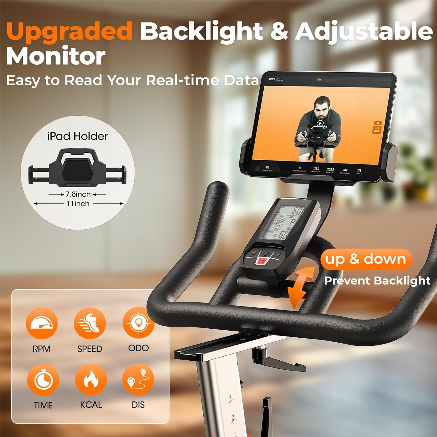 YOSUDA Pro Magnetic Stationary Exercise Bike, 350 lbs Weight Capacity Indoor Cycling Bike 40 lbs Flywheels & Adjustable Max 100 lbs Resistance, Comfortable Seat Cushion, Silent Belt Drive