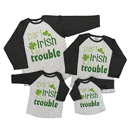

7 ate 9 Apparel St. Patrick s Day Shirts - Funny Part Irish Grey Shirt 5T