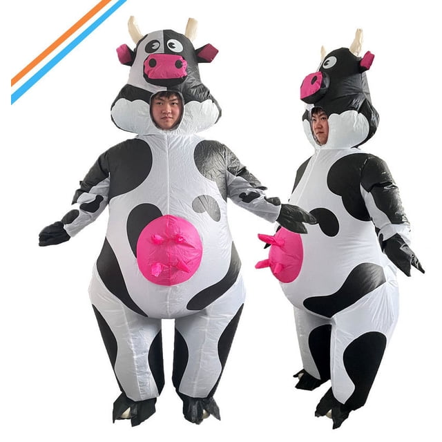 Ropa de vaca para cosplay, ropa festiva, ropa divertida, ropa inflable de vaca Bobo