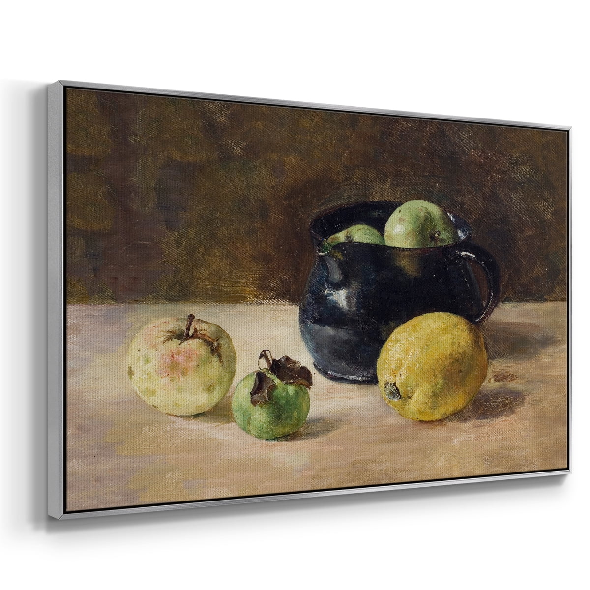 Vintage Botanical Print-LXVI By Wexford Home Framed in Silver Wood Gallery Wrapped Canvas 25 in. x 37 in.