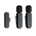 thumbnail image 1 of Abody Portable One-trigger-Two Wireless Clip-on Microphone System Video Recording Mic 20M Transmission Built-in Battery with Charging Case Replacement for 13/12/11/10, 1 of 7