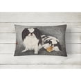thumbnail image 2 of Carolines Treasures MH1050PW1216 Japanese Chin Impress Canvas Fabric Decorative Pillow 12H x16W multicolor, 2 of 3
