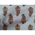 thumbnail image 4 of oneOone Cotton Poplin Fabric Leaves & Paisley Block Print Sewing Fabric BTY 42 Inch Wide, 4 of 4