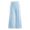 thumbnail image 5 of vzibsiv Boys Girls Sweatpants Wide Leg Fleece Lined Elastic Waist Pants with Pockets School Casual Trousers Blue 5-6Y, 5 of 7