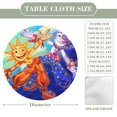 thumbnail image 2 of Sundrop y Moondrop: Jefe final-theme Fitted Round Tablecloths Elastic Edged Table Covers Waterproof Table Cloth for Kitchen Holiday Party Tables Decor 120cm, 2 of 6