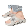 thumbnail image 3 of Bibifish Mens Slide Sandals Massage Insole Breathable Open Toe Slippers Casual Outdoor Beach Comfort Shoes, 3 of 6