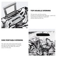 thumbnail image 5 of Balery Luggage Cover Tiger Butterfly Floral Art Print Suitcase Covers for Luggage Elastic Washable Suitcase Protector Fits 18-32 Inch Luggage-Large, 5 of 9