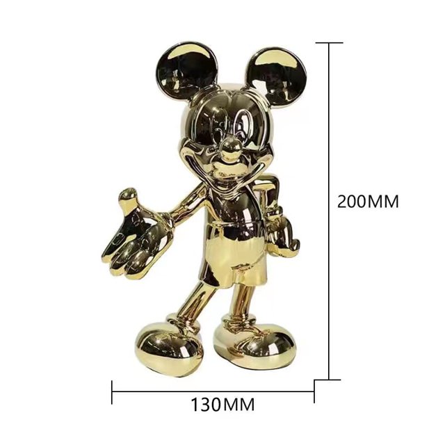 Figura de acción de Mickey Mouse, figura de decoración de escritorio, colección de resina, adornos modernos simples avanzados, modelo de Jugueteszhangyuxiang