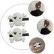 thumbnail image 2 of 2 Pcs Hair Clip Women Halloween Claw Hair Clips Skeleton Hair Clips Skull Hair Barrettes Halloween Party Headpiece, 2 of 2