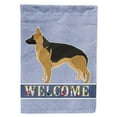 thumbnail image 1 of Carolines Treasures CK3599GF German Shepherd Welcome Garden Size Flag, 1 of 3