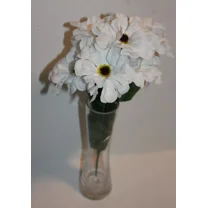 17" Wedding Christmas White Bush 7 Magnolias Flowers Bush, Home Holidays Decor