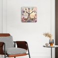 thumbnail image 2 of Square Wall Clock,The Eiffel Tower In Paris And SurSquareed By Blooming Cherry Blossoms,Silent Non-Ticking Wall Clock Decor for Home Office Kitchen Living Room Bedroom(12inch), 2 of 4