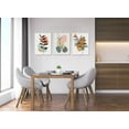 thumbnail image 3 of Boho Wall Art for Bedroom Mid Century Modern Wall Art Neutral Minimalist Boho Leaf Canvas Prints Natural Pictures Framed for Bathroom Living Room Decor 3 Panels, 3 of 6