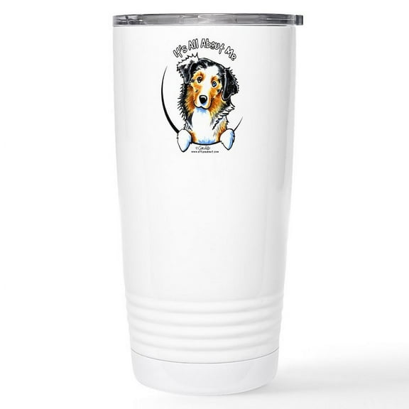 CafePress - Australian Shepherd IAAM Stainless Steel Travel Mu - Insulated Stainless Steel Travel Tumbler 20 oz.