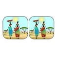thumbnail image 7 of Disketp 2 Piece African Women In Mountain Landscape Pattern Windshield Sunshades,Folding Windshield Sun Shade For Car Suv Trucks Sedan,Blocks Uv Rays Sun Visor Protector-Medium, 7 of 7