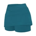 thumbnail image 6 of GEWSEY Women's 20" Knee Length Skorts Skirts Athletic Tennis Skorts Long Golf Skirt with Pockets Modest Skirts Dark Green, 5XL, 6 of 6