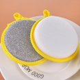 thumbnail image 3 of Dishes Scrub Sponges 20pcs Double-Side Dishwashing Sponges Reusable Kitchen Scouring Pads Sink Washing Brush Cloths for Dishes Pan Bowl Bathroom, 3 of 7