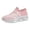 Pink, variant on CAIXAI Wide Toe Box Sneakers Women Adjustable Upper Womens Shoes Sneakers Classic on Walking Shoes with Wide Width Mesh Knitted Woven Platform Mary Janes Hands-Free Pull-On Shoes