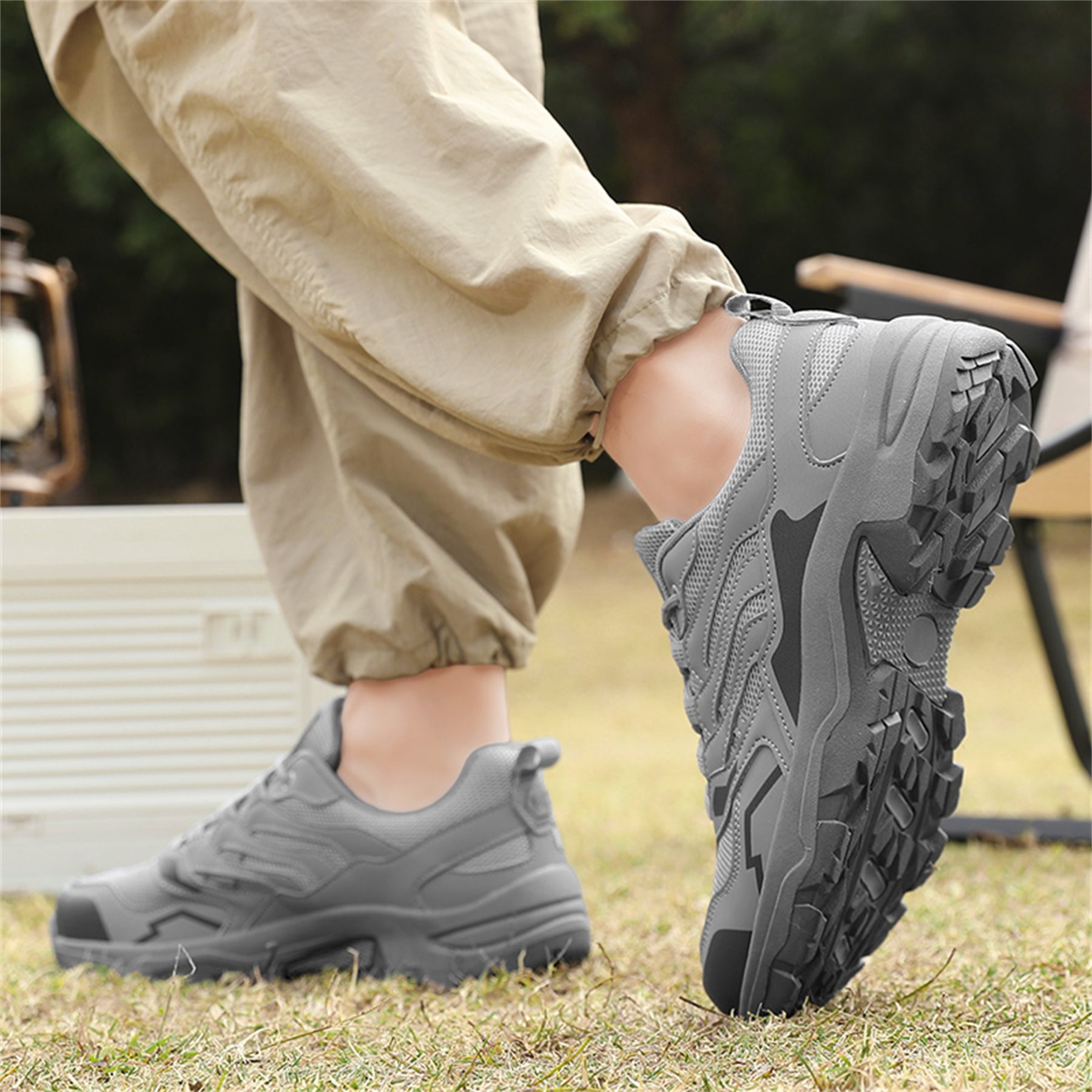 YOURDIARY Womens Mens Hiking Shoes Comfortable Breathable Anti-Slip Outdoor Sports Shoes