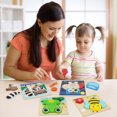 thumbnail image 6 of LotFancy Wooden Puzzles for Toddlers 1-3, 8 Pack Animal Toddler Puzzles, Montessori Toys, 6 of 8