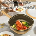 thumbnail image 2 of 12in Titanium Alloy Non-Stick Pot with Lid, Non-stick Cooking, Multi-functional Large Capacity, for Induction, Gas, Electric, and Halogen Stoves, Durable and Easy to Clean (Pot+Lid+Steamer), 2 of 8