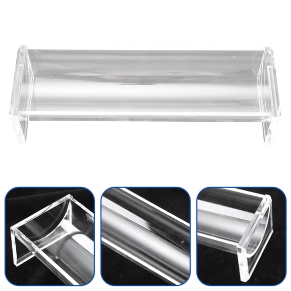 GOOHOCHY Transparent Acrylic Fruits Tray for Home Easy to Clean and Dishwasher Safe Rectangle 10.2x6.3 Inches