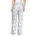 thumbnail image 3 of Uemuo Rabbit And Star Pattern Women's Wide Leg Palazzo Lounge Pants with Pockets Light Weight Loose Comfy Casual Pajama Pants-Large, 3 of 9