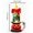 B, variant on Cadancy Halloween Decorations LED Flameless Candle Light Skull Base Table Lamp Battery Operated Flickering Pillar Night Light Spooky Seasonal Haunteds House Party Desktop Ornament Gift