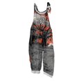 thumbnail image 2 of 2026 New Halloween Overalls for Women LinenSleeveless Plus Size Floral Print Jumpsuits Spaghetti Strap Rompers Spring Summer, 2 of 6