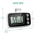 thumbnail image 4 of ORIA Refrigerator Thermometer, Fridge Thermometer with Max and Min Record, Digital Freezer Temperature Gauge for Kitchen, Home, Restaurants - 2 Pack, Black, 4 of 7