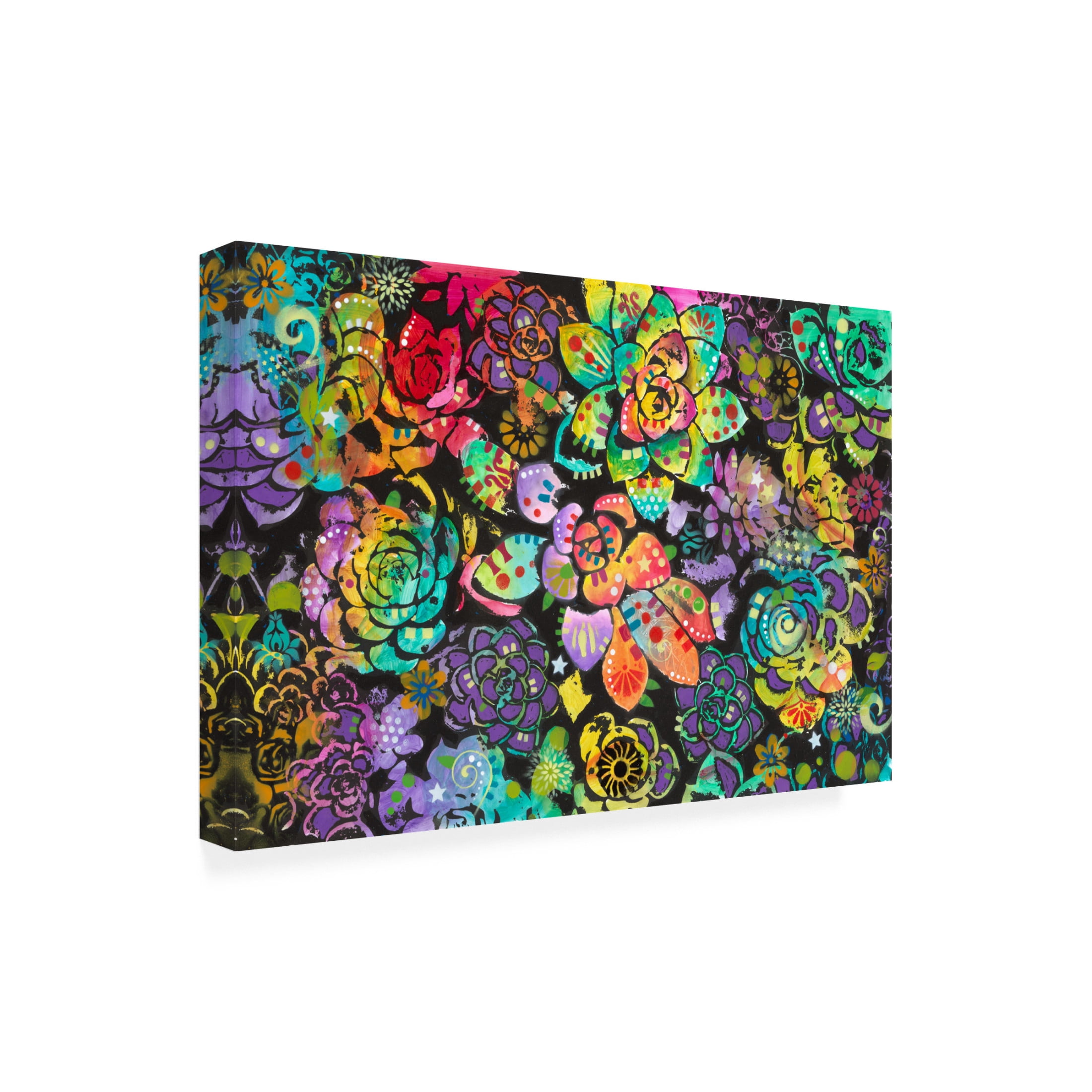 Canvas Wall Art - Dean Russo 'Succulents' Wall Art for Living Room, Bedroom, or Office Décor by Trademark Fine Art - 19 x 12 Inches