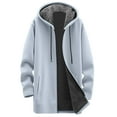thumbnail image 5 of Long Zip Up Hoodie Women Casual Hooded Long Tunic Sweatshirts Y2k Comfort Hoodies Fall Jacket Coat with Pockets, 5 of 5