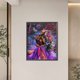 thumbnail image 4 of Pintura de diamante 5D DIY, taladro redondo completo, AB parcial, Kit de dama en el bosque, 45x55cm, 4 of 9