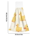 thumbnail image 3 of Duck Pattern Hand Towels 2 Pack Quick Dry Velvet Soft with Velcro Kitchen Bath 14x18in, 3 of 7
