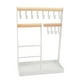 thumbnail image 5 of Soporte Para Presentación De Joyería, Soporte Para Collares, Estante De Almacenamiento De Hierro Y Madera Compuesta, 12 Ganchos, Diseño Simple Para Sala De Estar, 5 of 7