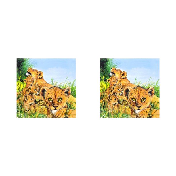 Matsuzay Tigre/elefante/Ángel/delfín/pavo real/patrón 5D DIY punto de cruz resina diamantes de imitación bordado diamante tigre y 30x30cm 2piezas