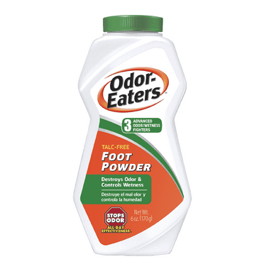Odor-Eaters Foot Powder 6oz, Shoe Odor Eliminator, Unscented