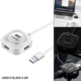 thumbnail image 3 of Conector CUTICAT Multipuerto USB 4 Puertos 0.2m Blanco, 3 of 8