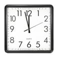 thumbnail image 1 of Unique Bargains 13x13 Inch Wall Clock, Quartz Battery Operated Silent Non-Ticking Square Wall Clocks, Black, 1 of 6