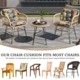 thumbnail image 6 of Eurhowing Waterproof Patio Rocking Chair Cushions 1-Piece, 3" Thick Outdoor Chair Cushion with Ties, Non-Slip Seat Pad for Garden Lawn Furniture, 2Pack, Floral, 6 of 11