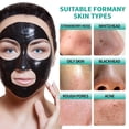 thumbnail image 5 of Mooyam 2 Pack Blackhead Remover Mask with Brush and Pimple Extractors, Activated Charcoal Peel-off Mask, Facial Mask Purifying and Deep Cleansing for All Skin Types, 8.46 floz, 5 of 13