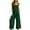 Green, variant on IROINNID Women's 2-piece Sets Square Neck Linen Sleeveless Strap Top Vest With Wide Leg Oversize Elastic Waist Long Pants Suit