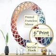 thumbnail image 3 of DESIGN ART Designart "Abstract Colorful Rainbow Arch II" Modern Wall Mirror 24in.x36in., 3 of 4
