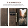 thumbnail image 2 of Feishell Slim Wallet Phone Case for Apple iPhone 13 mini 5.4 inch,Premium PU Leather Magnetic Closure Folio ID Credit Card Slots Shockproof Protective Flip Kickstand Phone Cover,Coffee, 2 of 10