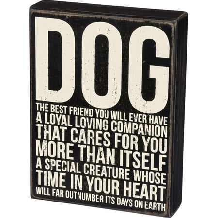 Dog Best Friend Box Sign