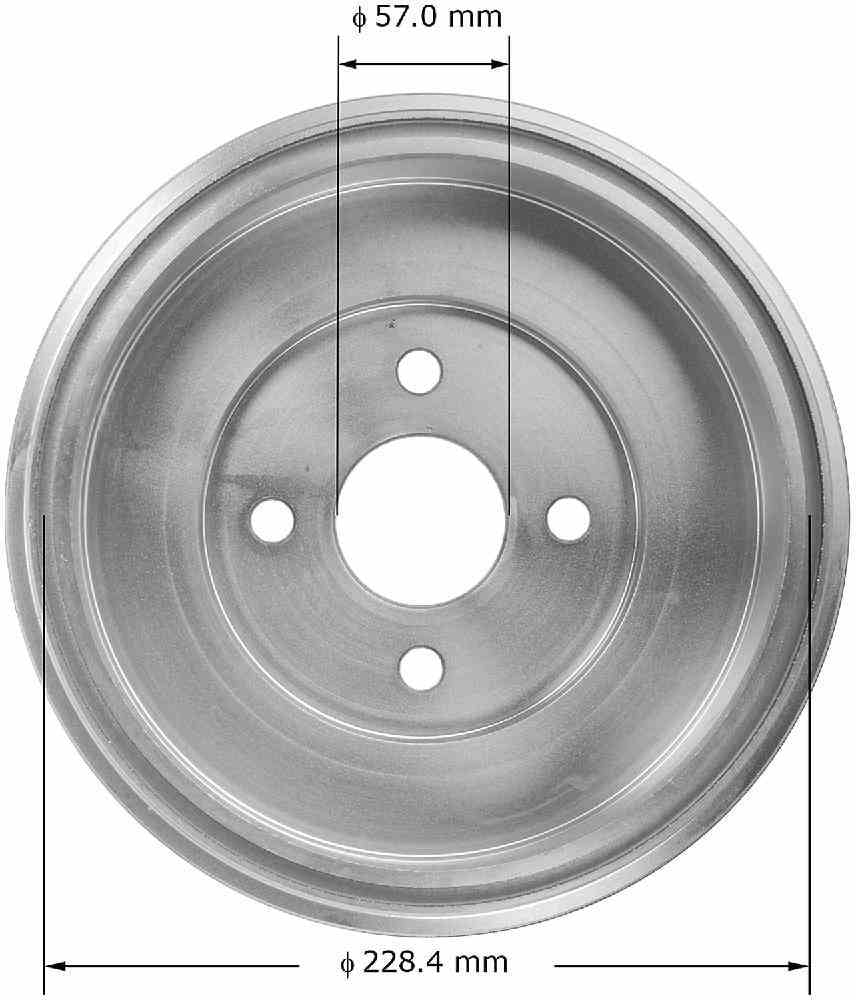 Bendix PDR0837 Premium Brake Drum