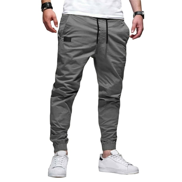 Txlixc Pantalones elásticos básicos para hombres Txlixc moda