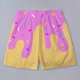 thumbnail image 4 of WILLBEST Pantalones Cortos Casuales para Hombre, Ideales para Nadar En La Playa y Hacer Ejercicio, con Un Elegante Diseño con Cordones y Estampado de Hielo Derretido para Cualquier Temporada., 4 of 5
